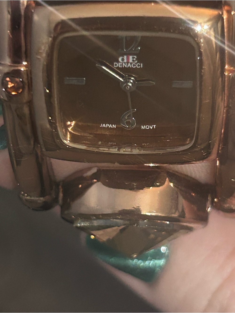 Rose Gold Women's Bracelet Watch - Bronze Dial